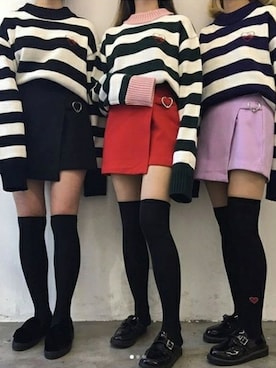 「ラップスカート」｜mixxmixさん（レディース・164cm）の冬コーディネート