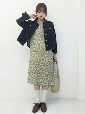 「mixxmixのアイテム（ジャケット/アウター）」を使った、mixxmixさん（レディース・164cm）の春コーディネート
