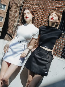 「アイテム（チャーム）」を使った、mixxmixさん（レディース・171cm）の春コーディネート