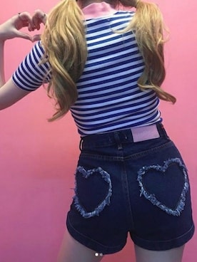 「ボーダーTシャツ」｜mixxmixさん（レディース・164cm）の春コーディネート