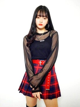 「mixxmixのアイテム（その他トップス）」を使った、mixxmixさん（レディース・163cm）の春コーディネート