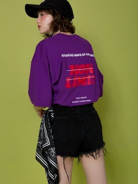 「レタリング」｜mixxmixさん（レディース・173cm）の夏コーディネート