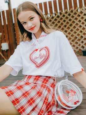 「ラブリー」｜「アイテム（財布/小物）」を使った、mixxmixさん（レディース・174cm）の夏コーディネート