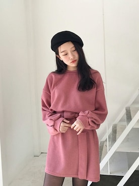 「韓国スタイル」｜mixxmixさん（レディース・164cm）の冬コーディネート