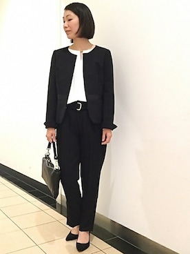 「ivory court（アイボリーコート）のアイテム（ショルダーバッグ）」を使った、NAKAさん（レディース・154cm）の春コーディネート