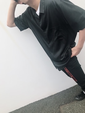 「リドム」｜「アイテム（ブルゾン）」を使った、e.Hiroki🇮🇹さん（メンズ・177cm）の夏コーディネート