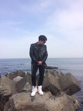「スプリングSENSEOFPLACE」｜「アイテム（ジャケット/アウター）」を使った、t☆sさん（メンズ・168cm）の冬コーディネート