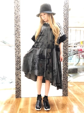 「gomme（ゴム）のアイテム（ワンピース/ドレス）」を使った、Hazukiさん（レディース・159cm）の夏コーディネート