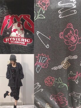 「HYSTERIC GLAMOUR（ヒステリックグラマー）のアイテム（つなぎ/オールインワン）」を使った、Hazukiさん（レディース・159cm）の秋コーディネート