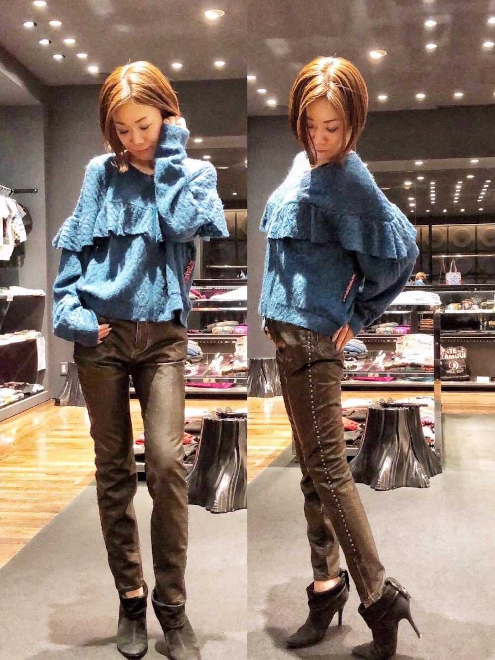 ヒステリックグラマー　ジャガード　ジップアップ　シャツ HYSTERIC GLAMOUR（ヒステリックグラマー）の「LEOPARDジャ
