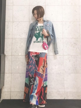 「G-SHOCK」｜「アイテム（財布/小物）」を使った、Hazukiさん（レディース・159cm）の春コーディネート