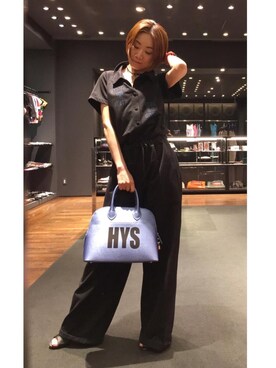 「HYSTERIC GLAMOUR（ヒステリックグラマー）のアイテム（つなぎ/オールインワン）」を使った、Hazukiさん（レディース・159cm）の春コーディネート