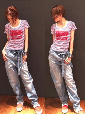 Hazukiさん（レディース・159cm）の夏コーディネート