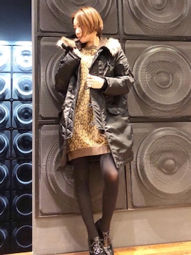 Hazukiさん(レディース・159cm)の冬コーディネート