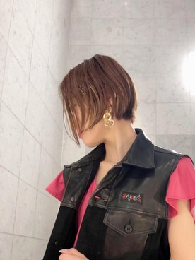 「パンクコーデ」｜「アイテム（ワンピース/ドレス）」を使った、Hazukiさん（レディース・159cm）の春コーディネート