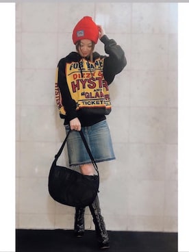 Hazukiさん（レディース・159cm）の冬コーディネート