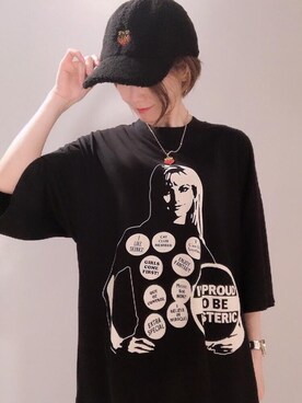 Hazukiさんの（HYSTERIC GLAMOUR | ヒステリックグラマー）を使ったコーディネート