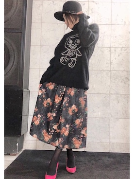 「トマトバード」｜Hazukiさん（レディース・159cm）の冬コーディネート