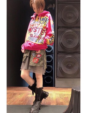 Hazukiさん（レディース・159cm）の冬コーディネート