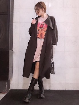 「アイテム（ワンピース/ドレス）」を使った、Hazukiさん（レディース・159cm・40代）の冬コーディネート