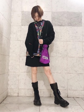 Hazukiさん（レディース・159cm）の冬コーディネート