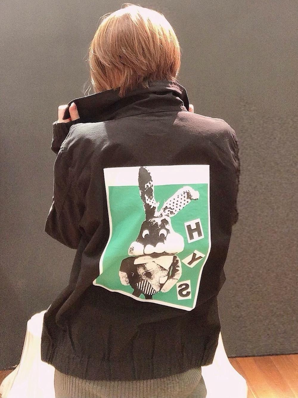 HYS RABBIT ミリタリーZIPジャケット