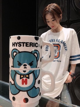 「半袖シャツ」｜「アイテム（食器/キッチン）」を使った、Hazukiさん（レディース・159cm）の夏コーディネート