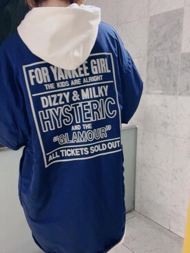 「HYSTERIC GLAMOUR（ヒステリックグラマー）のアイテム（ノーカラーコート）」を使った、Hazukiさん（レディース・159cm）の秋コーディネート
