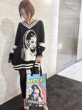 「ﾋﾞｯｸﾞｼﾙｴｯﾄ」｜「アイテム（バッグ）」を使った、Hazukiさん（レディース・159cm）の冬コーディネート