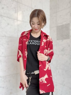 「スキニー」｜「アイテム（財布/小物）」を使った、Hazukiさん（レディース・159cm）の夏コーディネート
