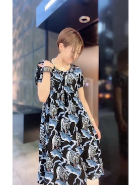 「レザーブレス」｜Hazukiさん（レディース・159cm）の夏コーディネート
