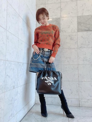 ヒステリックグラマー　レザートートバッグ　PANDA HYSTERIC GLAMOUR（ヒステリックグラマー）の「PANDA MANIA 巾着