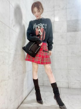 「90'sコーデ」｜Hazukiさん（レディース・159cm）の秋コーディネート