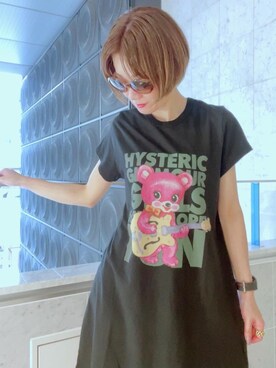 「らふこーで」｜「アイテム（ワンピース/ドレス）」を使った、Hazukiさん（レディース・159cm）の夏コーディネート