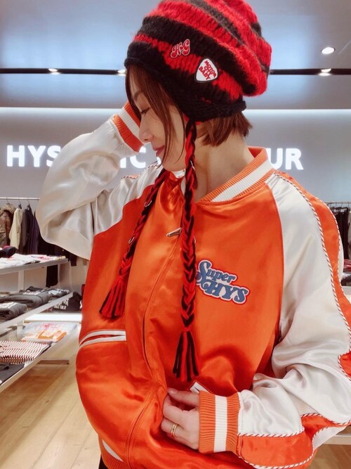 希少！初期90s Hysteric Glamour トマトバードちゃん ニット帽 希少！初期90s Hysteric Glamour トマトバードちゃん ニット帽
