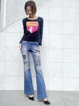 Hazukiさん（レディース・159cm）の冬コーディネート