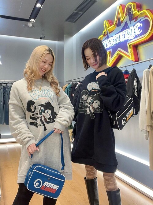 HYSTERIC GLAMOUR ブラックロングコートワンピース24時間値下げ STYLING | HYSTERIC GLAMOUR ONLINE STORE ヒステリックグラマー