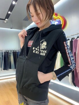 「でにむ」｜「アイテム（パンツ）」を使った、Hazukiさん（レディース・159cm）の春コーディネート
