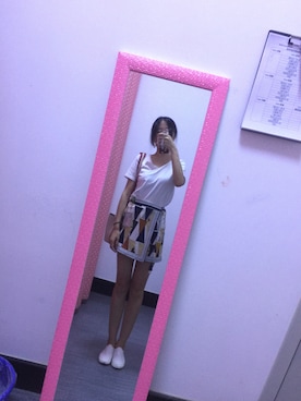 「Lily（リリイ）のアイテム」を使った、鱼子酱的子鱼さん（レディース・168cm）の夏コーディネート