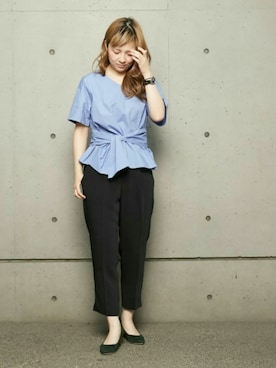 「SOFFITTO（ソフィット）のアイテム」を使った、alcali/Soffitto EC担当さん（レディース・161cm）の春コーディネート