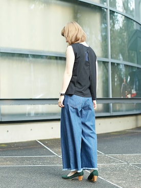 「SOFFITTO（ソフィット）のアイテム」を使った、alcali/Soffitto EC担当さん（レディース・161cm）の夏コーディネート