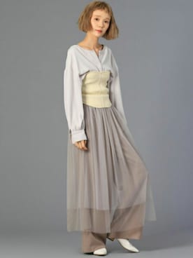 「SOFFITTO（ソフィット）のアイテム」を使った、alcali/Soffitto EC担当さん（レディース・161cm）の秋コーディネート