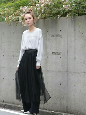 「SOFFITTO（ソフィット）のアイテム」を使った、alcali/Soffitto EC担当さん（レディース・161cm）の秋コーディネート