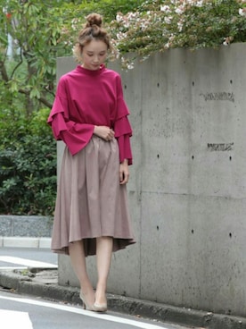 「SOFFITTO（ソフィット）のアイテム」を使った、alcali/Soffitto EC担当さん（レディース・161cm）の秋コーディネート