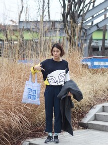 Lucky Chouette | Techno Chouette Color Block Pullover(ニット/セーター)