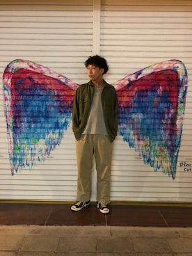 「SPRUCE（スプルース）のアイテム」を使った、STCさん（メンズ・170cm）の夏コーディネート