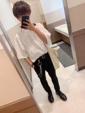 「WEGO（ウィゴー）のアイテム（ウォレットチェーン）」を使った、Rimuさん（メンズ・173cm）の秋コーディネート