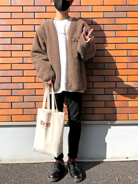 「one after another NICE CLAUP（ワンアフターアナザーナイスクラップ）のアイテム」を使った、Rimuさん（メンズ・173cm）の秋コーディネート