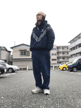 「軍物」｜「アイテム（その他）」を使った、biriyさん（メンズ・173cm）の冬コーディネート