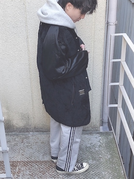 「アイテム（その他アウター）」を使った、JUNYAさん（メンズ・167cm・20代）の冬コーディネート